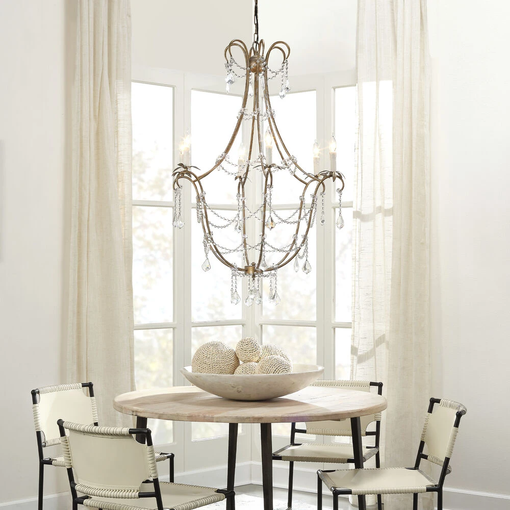 Scarlett 12 Light 34 Inch Champagne And Clear Chandelier Ceiling Light 9 Scarlett 12 Light 34 Inch Champagne And Clear Chandelier Ceiling Light - Image 7