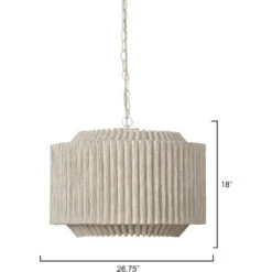 Theory 4 Light 26.75 Inch Off-White Chandelier Ceiling Light -Home Lighting 5theo chna 2