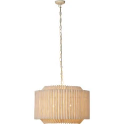 Theory 4 Light 26.75 Inch Off-White Chandelier Ceiling Light -Home Lighting 5theo chna 5