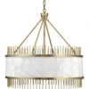 Upsala 8 Light 32 Inch Antique Brass & White Alabaster Chandelier Ceiling Light -Home Lighting 5upsa abal