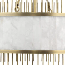 Upsala 8 Light 32 Inch Antique Brass & White Alabaster Chandelier Ceiling Light -Home Lighting 5upsa abal 3