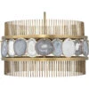 Upsala 8 Light 32 Inch Pale Lavender Agate & Antique Brass Chandelier Ceiling Light -Home Lighting 5upsa lvab