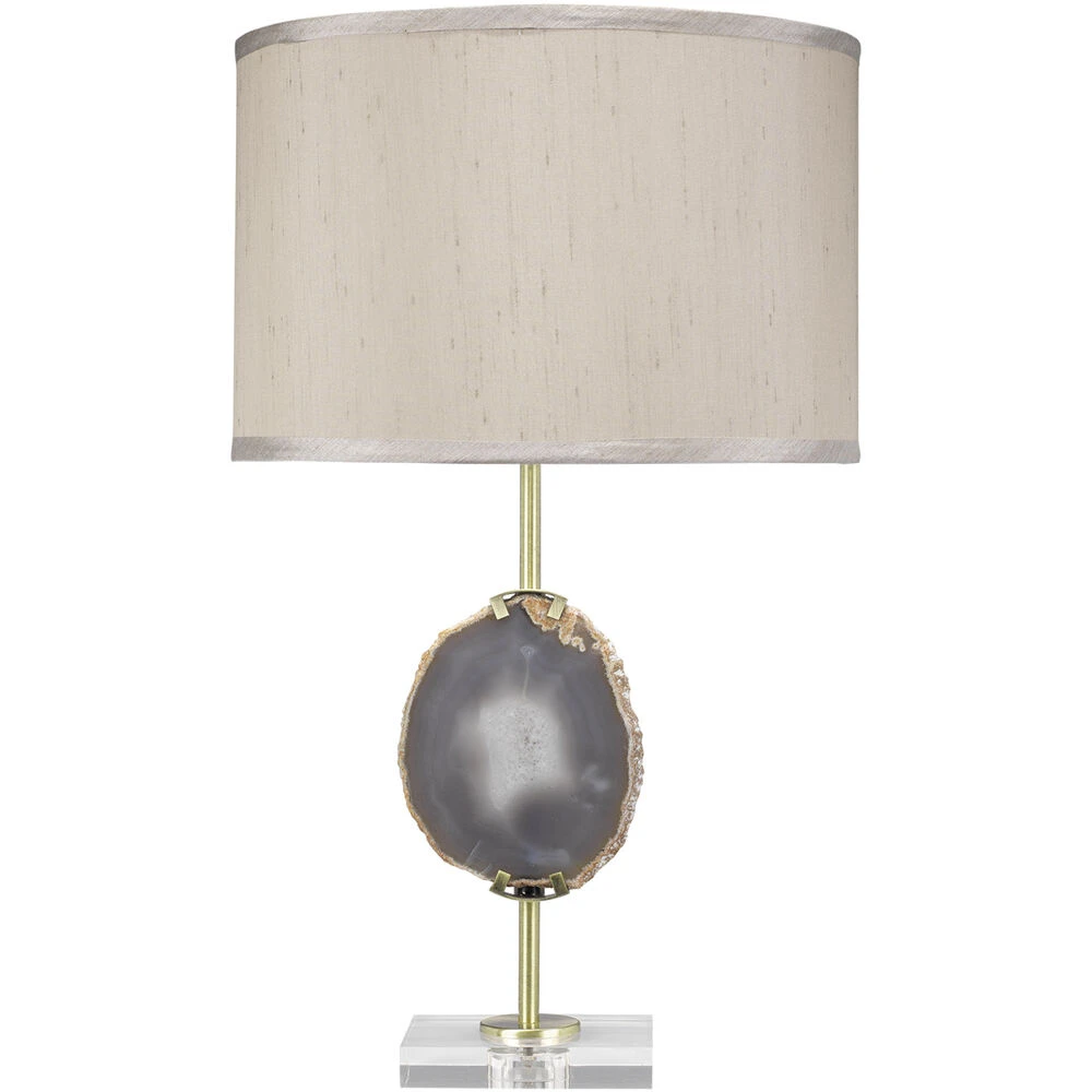 Agate 25.5 Inch 100.00 Watt Natural Lavendar Agate & Antique Brass Table Lamp Portable Light 3 Agate 25.5 Inch 100.00 Watt Natural Lavendar Agate & Antique Brass Table Lamp Portable Light