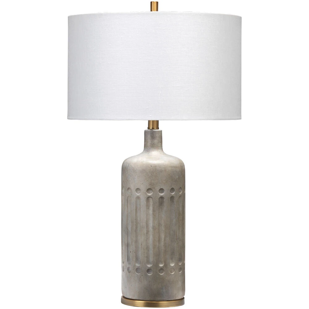 Annex 27 Inch 100.00 Watt Grey & Antique Brass Table Lamp Portable Light 3 Annex 27 Inch 100.00 Watt Grey & Antique Brass Table Lamp Portable Light