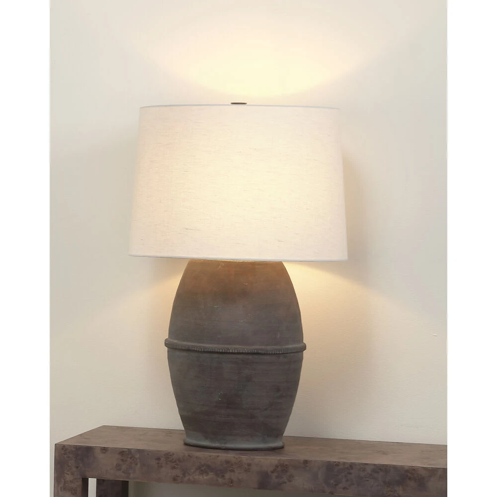 Antiquity 32 Inch 150.00 Watt Dark Grey Table Lamp Portable Light 4 Antiquity 32 Inch 150.00 Watt Dark Grey Table Lamp Portable Light - Image 2