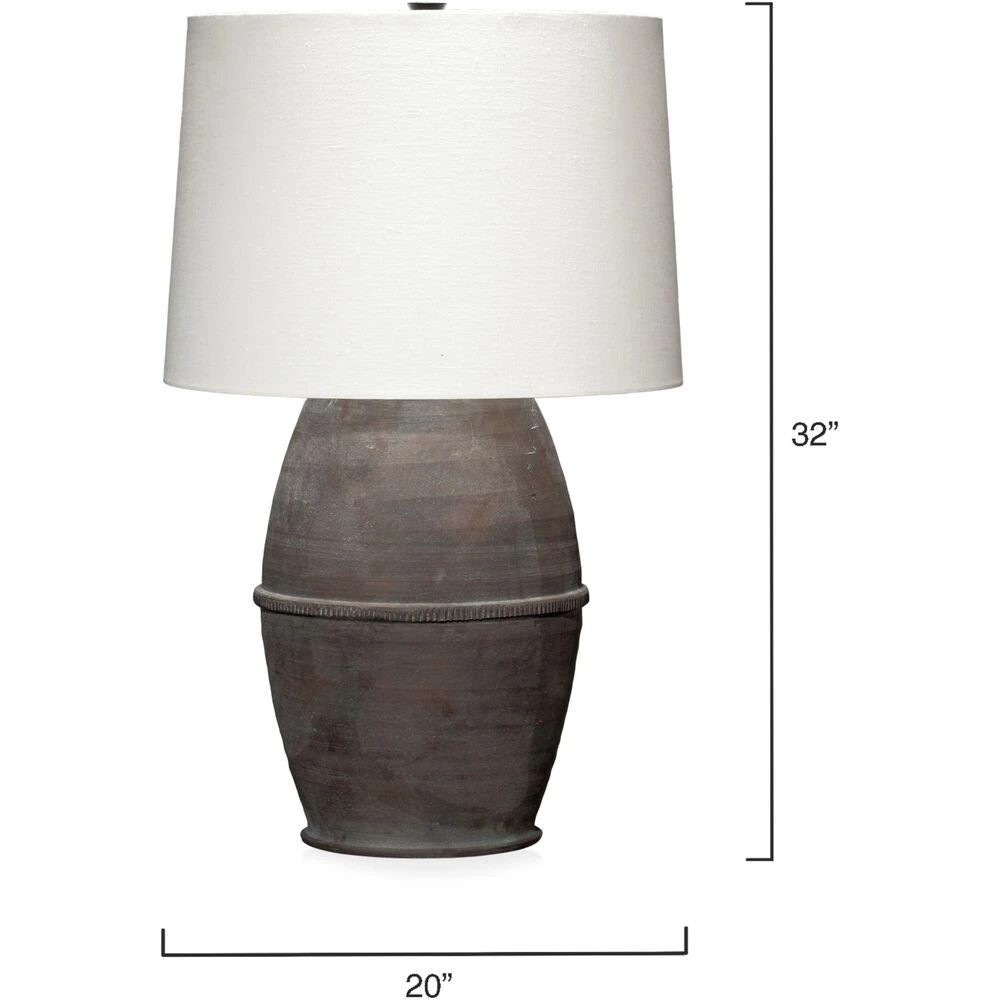 Antiquity 32 Inch 150.00 Watt Dark Grey Table Lamp Portable Light 5 Antiquity 32 Inch 150.00 Watt Dark Grey Table Lamp Portable Light - Image 3