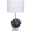 Anya 26 Inch 150.00 Watt Black And Clear Table Lamp Portable Light -Home Lighting 9anyatlbk