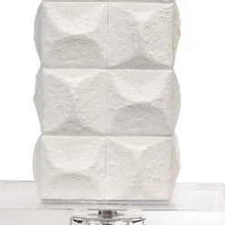 Astor 32 Inch 100.00 Watt Textured Matte White Table Lamp Portable Light -Home Lighting 9astortlwh 1