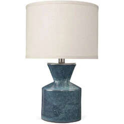Berkley 19.5 Inch 60.00 Watt Blue Table Lamp Portable Light