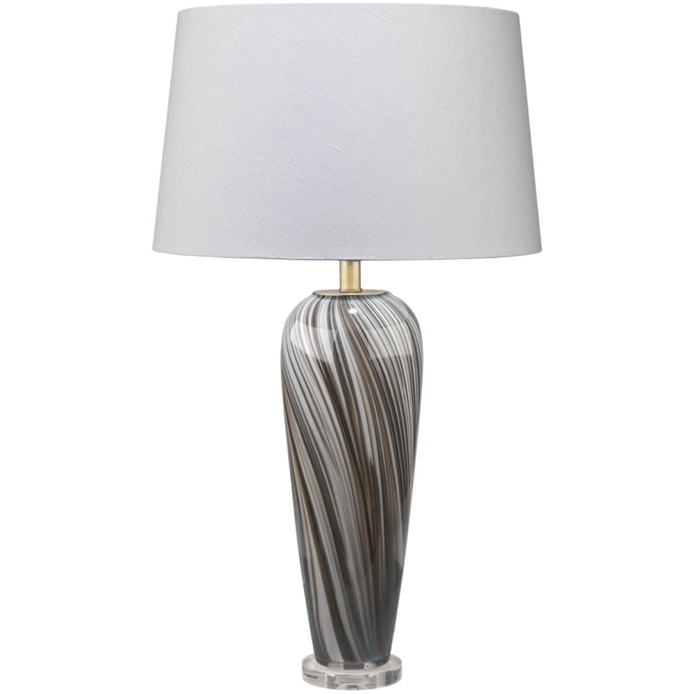 Bridgette 31 Inch 150.00 Watt Grey And Black Swirl Glass Table Lamp Portable Light 3 Bridgette 31 Inch 150.00 Watt Grey And Black Swirl Glass Table Lamp Portable Light