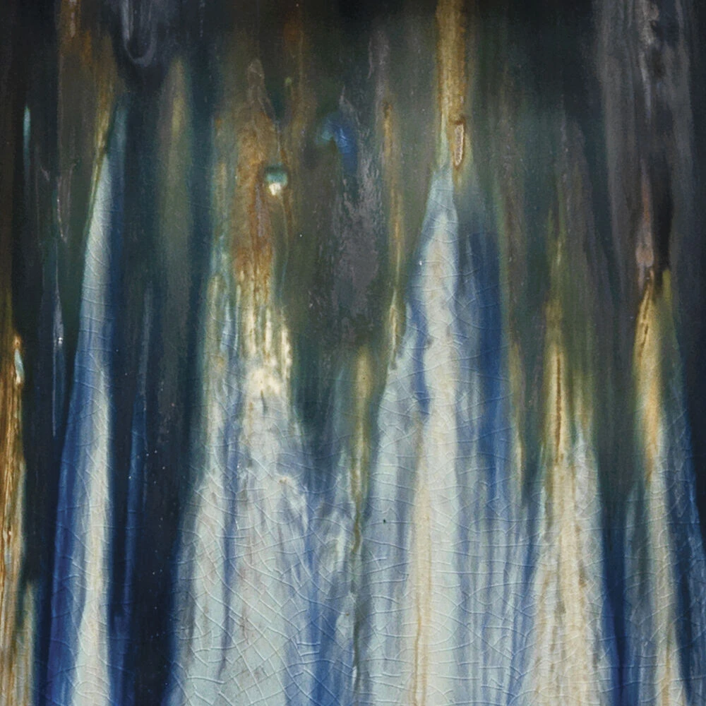 Brushstroke 31 Inch 100.00 Watt Aqua / Dark Blue / Metallic Ombre Reactive Glaze Table Lamp Portable Light 4 Brushstroke 31 Inch 100.00 Watt Aqua / Dark Blue / Metallic Ombre Reactive Glaze Table Lamp Portable Light - Image 2