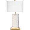 Caesar 27 Inch 100.00 Watt White & Gold Leaf Table Lamp Portable Light 1 Caesar 27 Inch 100.00 Watt White & Gold Leaf Table Lamp Portable Light -Home Lighting 9caesartlwhg