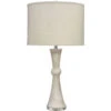 Commonwealth 31 Inch 150.00 Watt White Faux Alabaster Table Lamp Portable Light -Home Lighting 9commontlal