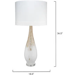 Dewdrop 35 Inch 150.00 Watt Gold Ombre Table Lamp Portable Light -Home Lighting 9dewdroptlgo 5