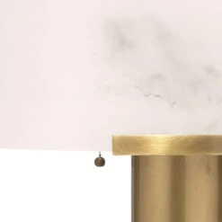 Elancourt 23 Inch 40.00 Watt White & Antique Brass Table Lamp Portable Light 9 Elancourt 23 Inch 40.00 Watt White & Antique Brass Table Lamp Portable Light -Home Lighting 9elantlwhab 7