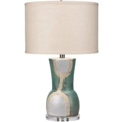 Estel 24 Inch 150.00 Watt Aqua / White / Natural Table Lamp Portable Light