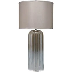 Ethereal 36 Inch 150.00 Watt Taupe & Opal Table Lamp Portable Light