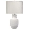 Gilbert 27 Inch 100.00 Watt Textured Matte White Table Lamp Portable Light -Home Lighting 9gilbertwh