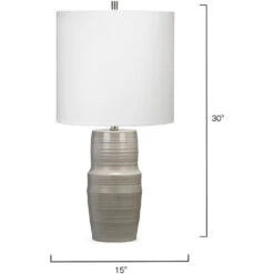 Goodman 30 Inch 100.00 Watt Grey Table Lamp Portable Light 8 Goodman 30 Inch 100.00 Watt Grey Table Lamp Portable Light -Home Lighting 9goodmangrey 5