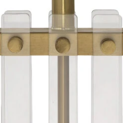 Grammercy 28 Inch 150.00 Watt Acrylic & Antique Brass Table Lamp Portable Light -Home Lighting 9grammertlab 1