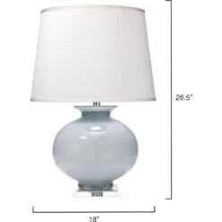 Heirloom 27 Inch 150.00 Watt Cornflower Blue Grass Table Lamp Portable Light 10 Heirloom 27 Inch 150.00 Watt Cornflower Blue Grass Table Lamp Portable Light -Home Lighting 9heirloomblu 5