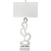 Ivy 34 Inch 150 Watt White Plaster Table Lamp Portable Light -Home Lighting 9ivytlwhite