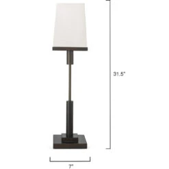 Jud 32 Inch 40.00 Watt Oiled Rubbed Bronze Table Lamp Portable Light 8 Jud 32 Inch 40.00 Watt Oiled Rubbed Bronze Table Lamp Portable Light -Home Lighting 9judobsq131s 5