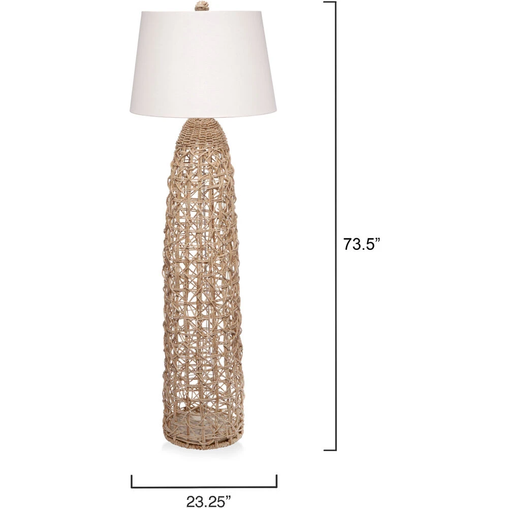 Kauai 73.5 Inch 150.00 Watt Natural Floor Lamp Portable Light 5 Kauai 73.5 Inch 150.00 Watt Natural Floor Lamp Portable Light - Image 3