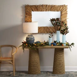 Kaya 26 Inch 150.00 Watt Blue Ceramic Table Lamp Portable Light -Home Lighting 9kayabld71cl 4