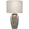 Landslide 32 Inch 150.00 Watt Matte Grey W/ Beige & White Drip Table Lamp Portable Light -Home Lighting 9landtlgrey