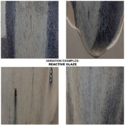 Landslide 32 Inch 150.00 Watt Matte Grey W/ Beige & White Drip Table Lamp Portable Light -Home Lighting 9landtlgrey 4 1