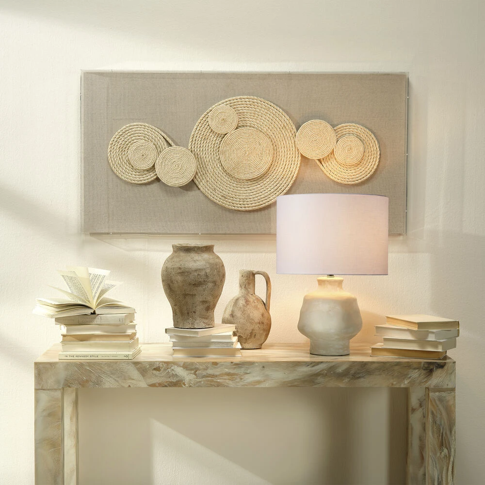 Leith 22 Inch 150 Watt Eggshell Table Lamp Portable Light 4 Leith 22 Inch 150 Watt Eggshell Table Lamp Portable Light - Image 2