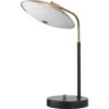 Marvin 20 Inch 7.00 Watt Brushed Brass & Matte Black Desk Lamp Portable Light