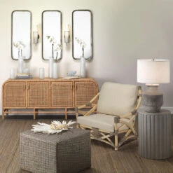 Masonry 27 Inch 150.00 Watt Grey Ceramic Table Lamp Portable Light -Home Lighting 9masogrd131c 4