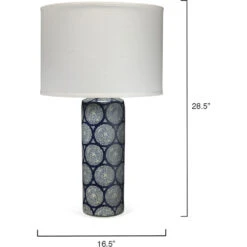 Neva 29 Inch 150.00 Watt Blue And Table Lamp Portable Light 12 Neva 29 Inch 150.00 Watt Blue And Table Lamp Portable Light -Home Lighting 9nevabld131c 5