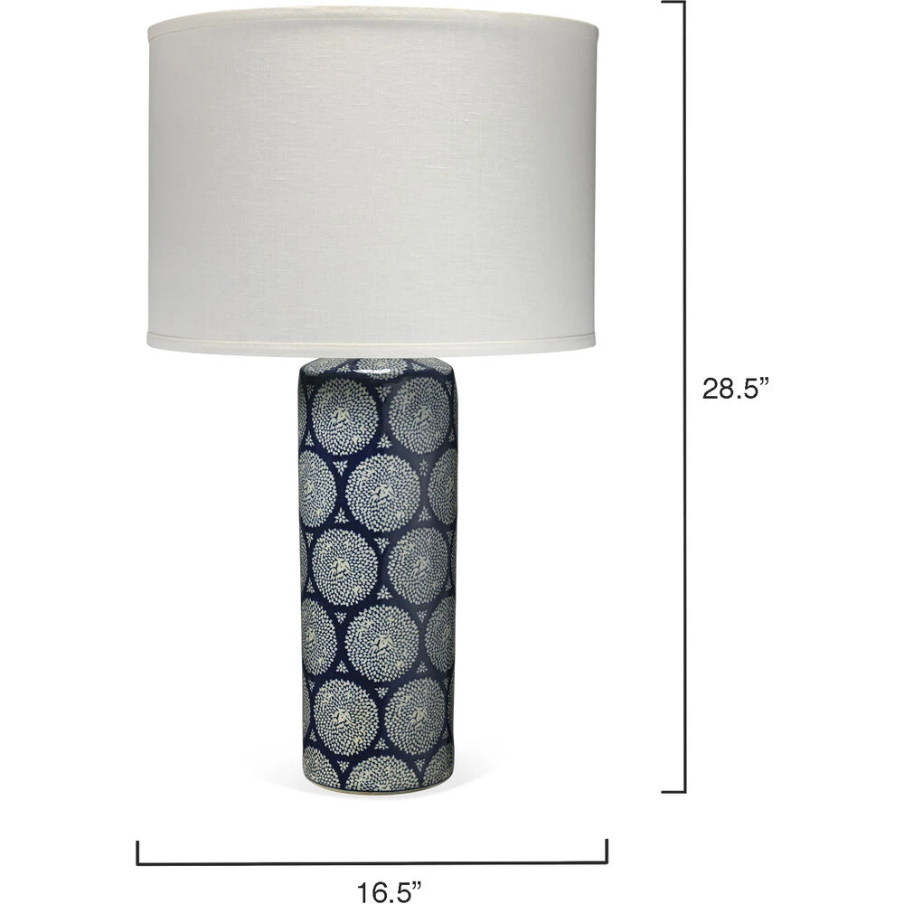 Neva 29 Inch 150.00 Watt Blue And Table Lamp Portable Light 7 Neva 29 Inch 150.00 Watt Blue And Table Lamp Portable Light - Image 5