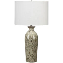 Nomad 30 Inch 100.00 Watt Brown Reactive Glaze Ceramic Table Lamp Portable Light