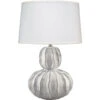 Oceane Gourd 27 Inch 150.00 Watt White Ceramic Table Lamp Portable Light 1 Oceane Gourd 27 Inch 150.00 Watt White Ceramic Table Lamp Portable Light -Home Lighting 9oceawhc131g