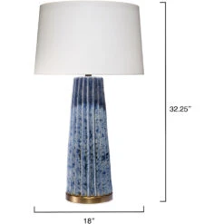 Pleated 32.25 Inch 150.00 Watt Cornflower Blue Table Lamp Portable Light 8 Pleated 32.25 Inch 150.00 Watt Cornflower Blue Table Lamp Portable Light -Home Lighting 9pleatedtlbl 2 1
