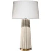Pleated 32.25 Inch 150.00 Watt Cream Table Lamp Portable Light