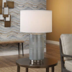 Vapor 24 Inch 150.00 Watt Opal Table Lamp Portable Light -Home Lighting 9vapomdopal 8 1