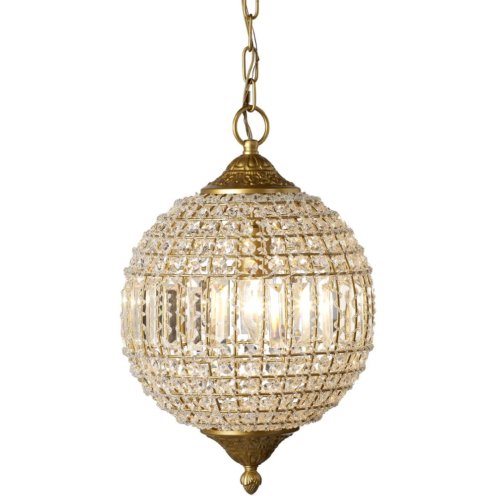 Crystal Orb Pendant Ceiling Light 7 Crystal Orb Pendant Ceiling Light - Image 5