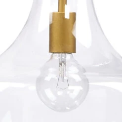Sutton 1 Light 13 Inch Clear Pendant Ceiling Light -Home Lighting ls5suttonab 3