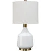 Amelia 24.5 Inch 100.00 Watt White Table Lamp Portable Light 1 Amelia 24.5 Inch 100.00 Watt White Table Lamp Portable Light -Home Lighting ls9ameliwhbr 1
