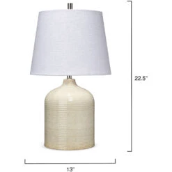 Au Lait 22.5 Inch 100.00 Watt Taupe Table Lamp Portable Light -Home Lighting ls9aulaitaup 2 1