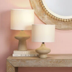 Dawkins 12.5 Inch 150.00 Watt Beige Table Lamp Portable Light 9 Dawkins 12.5 Inch 150.00 Watt Beige Table Lamp Portable Light -Home Lighting ls9dawkinsbe 1