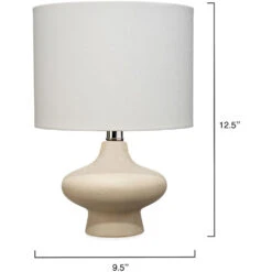Dawkins 12.5 Inch 150.00 Watt Beige Table Lamp Portable Light 10 Dawkins 12.5 Inch 150.00 Watt Beige Table Lamp Portable Light -Home Lighting ls9dawkinsbe 2