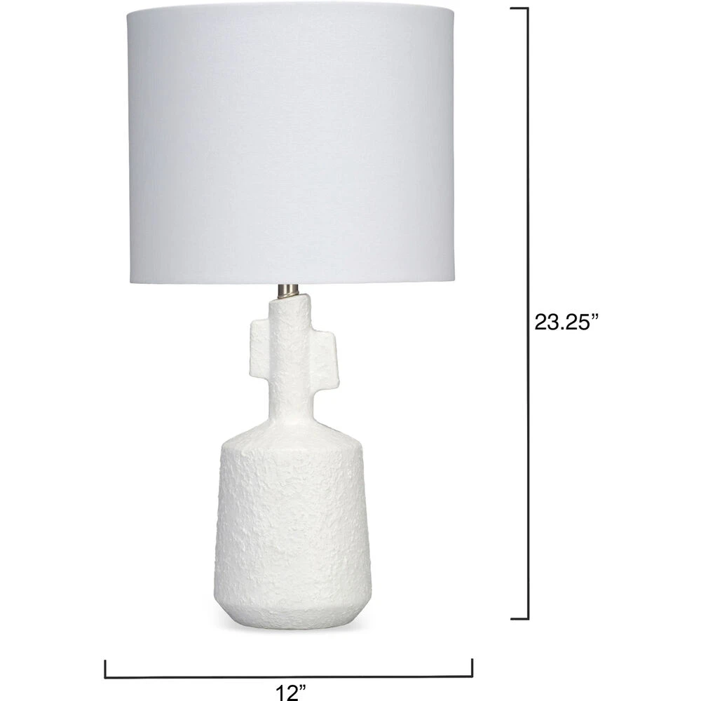 Flinstone 23.25 Inch 100.00 Watt White Table Lamp Portable Light 5 Flinstone 23.25 Inch 100.00 Watt White Table Lamp Portable Light - Image 3
