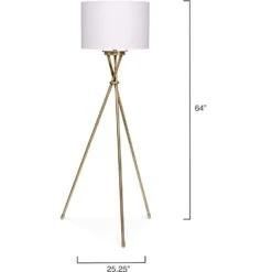 Manny 64 Inch 100.00 Watt Antique Brass Floor Lamp Portable Light 6 Manny 64 Inch 100.00 Watt Antique Brass Floor Lamp Portable Light -Home Lighting ls9mannyflab 2