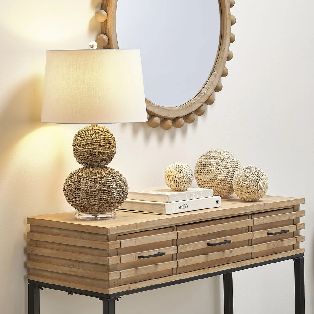 Sebastian 25 Inch 150.00 Watt Natural Table Lamp Portable Light 4 Sebastian 25 Inch 150.00 Watt Natural Table Lamp Portable Light - Image 2